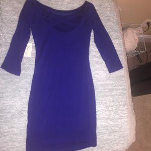 NWT Cris Cross Back-Royal Blue Dress